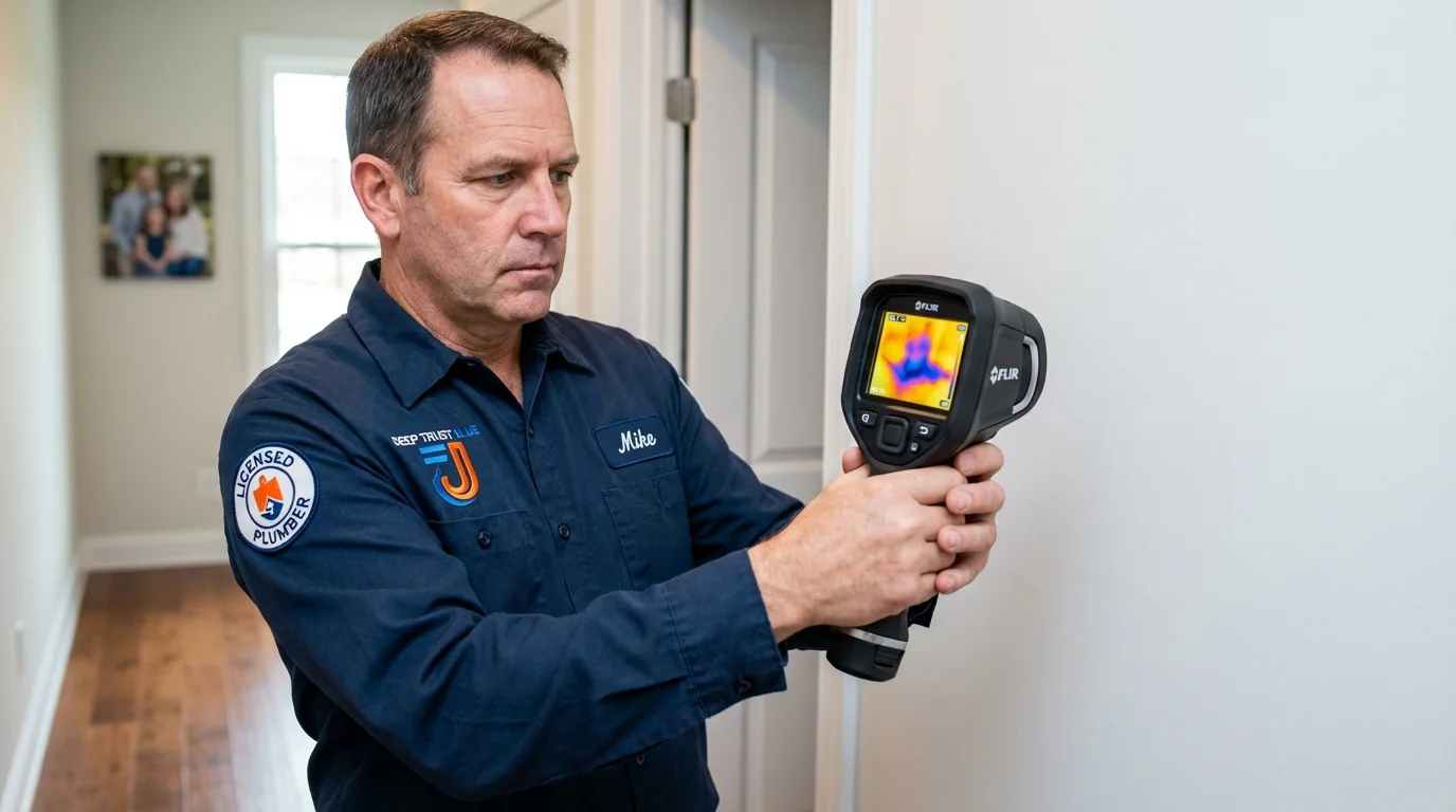 Thermal imaging leak detection by Johns Plumbing LLC in Naples